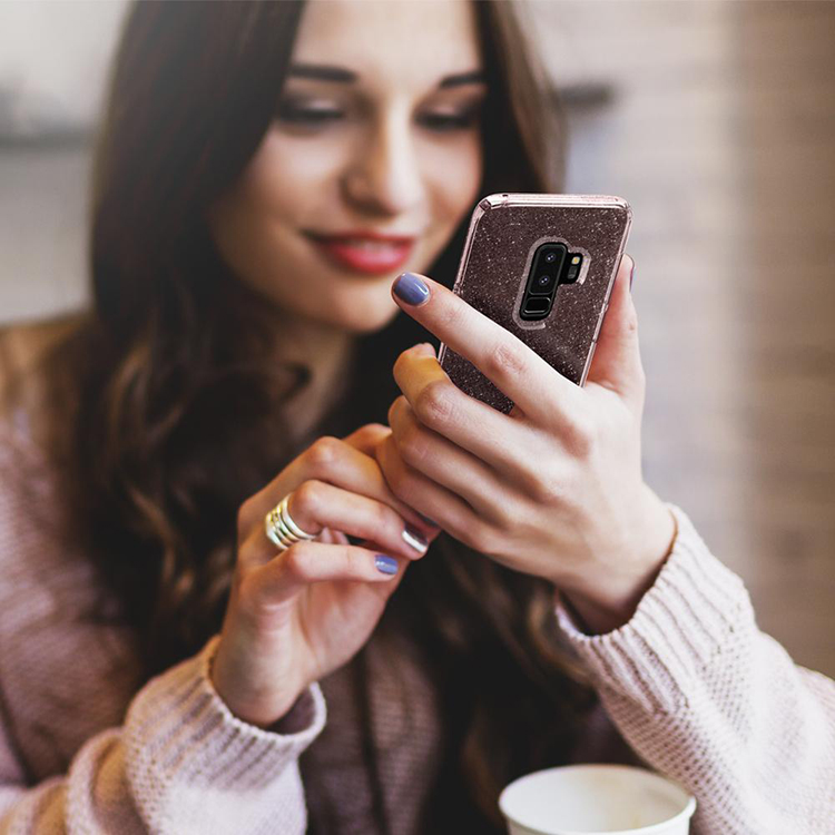 Ốp Lưng Samsung Galaxy S9 Plus Spigen Liquid Crystal Glitter - Hàng Chính Hãng