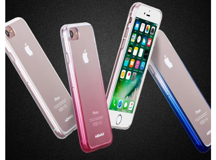 Vỏ Điện Thoại iPhone 7/8, Nhựa TPU - MOMAX - Viền Xanh