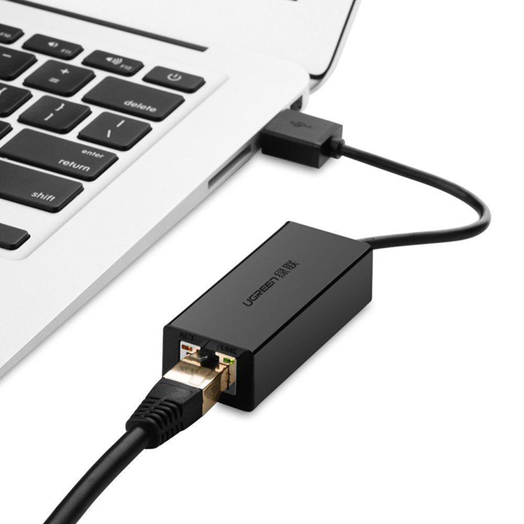 Bộ Chuyển Đổi USB 2.0 Sang LAN 10/100 Mbps Ugreen CR110 20254 - Hàng Chính Hãng