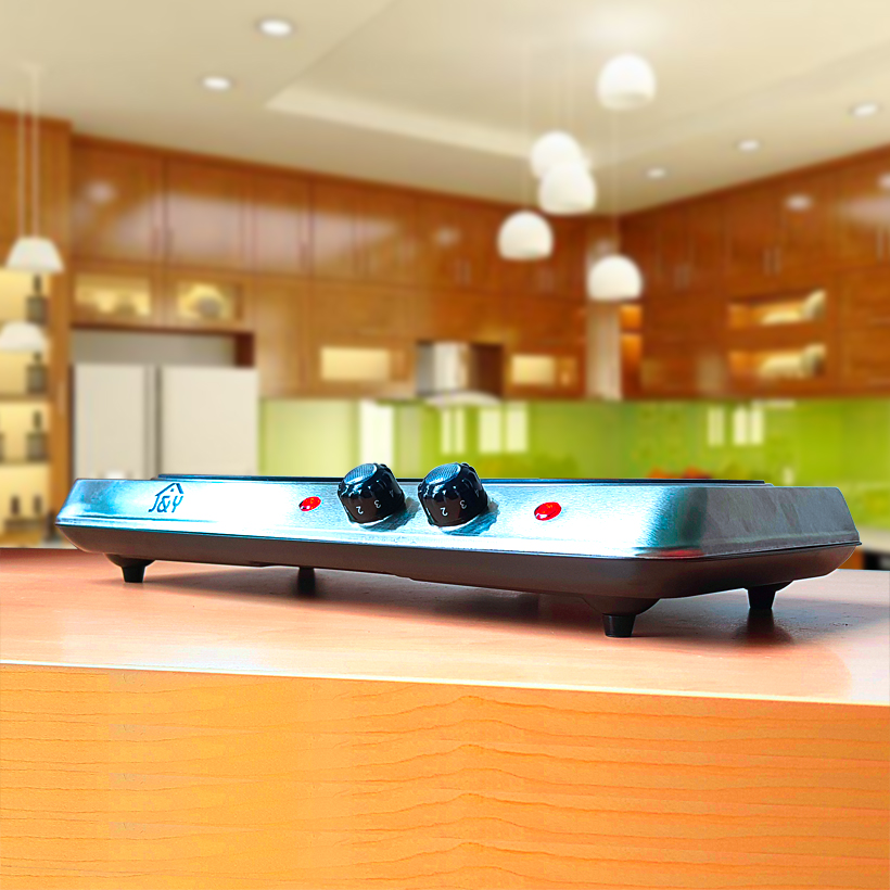 Bếp hồng ngoại đôi mặt kính Ceramic công suất 2000W Joyful Life JYEC-12801SS