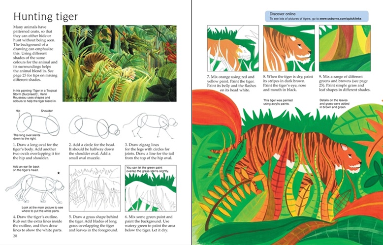 Usborne art ideas: drawing animals