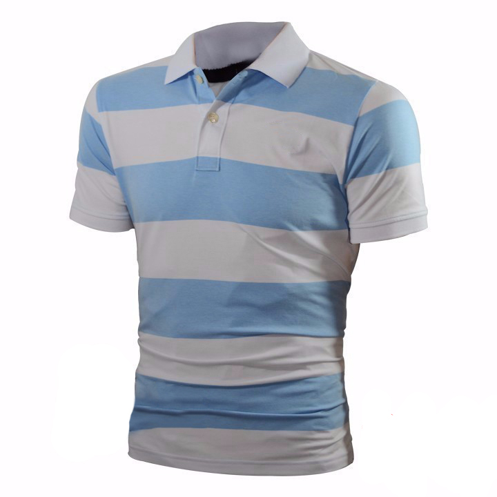 Áo Thun Polo Kỵ Sĩ Sọc Ngang ZR0764.(3)(12) Xanh Ngọc