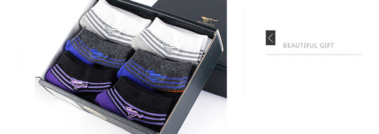 Seven wolves SEPTWOLVES boat socks men sports wind men socks breathable sweat sweat casual socks mixed color 6 double boxed Z90725