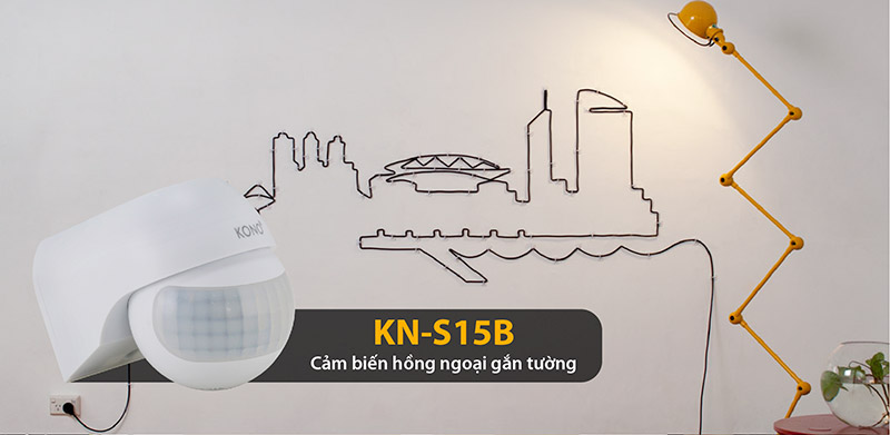 Bật đèn tự động gắn tường KONO KN-S15B