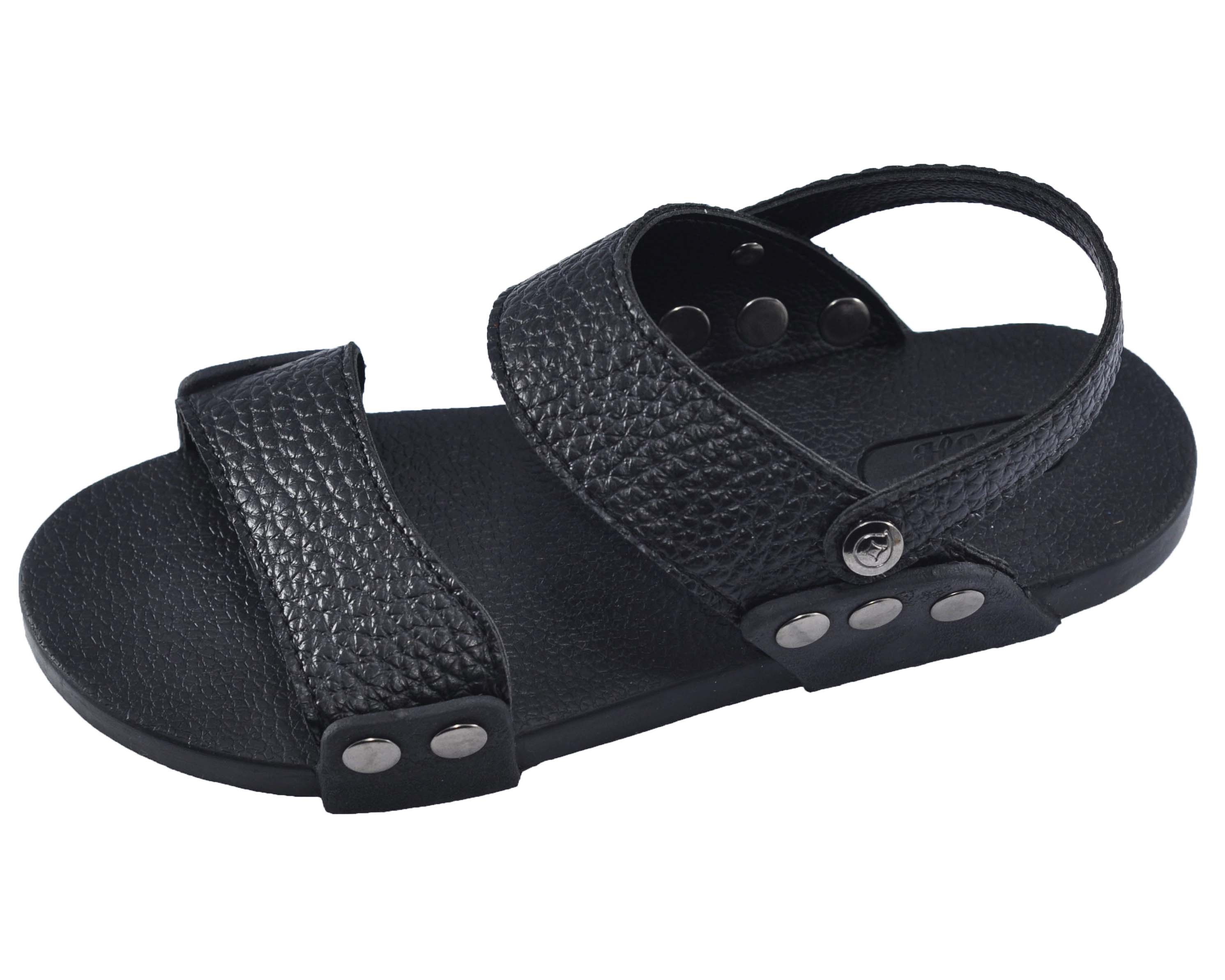 Giày sandal nam da PU mềm êm chân thời trang - TPU-51A ( Đen)