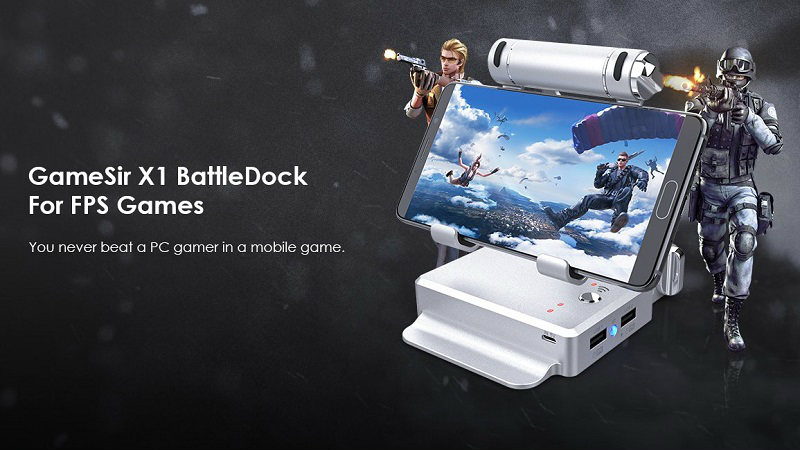 Combo Bàn phím cơ một tay Gamesir GK100 Gaming Keypad + Dock GameSir X1 tặng chuột Dragon