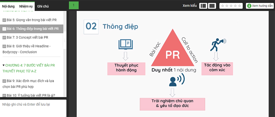 Khóa Học 7 Bước Thuyết Phục Khách Hàng Bằng Ngôn Từ PR KYNA MKT55