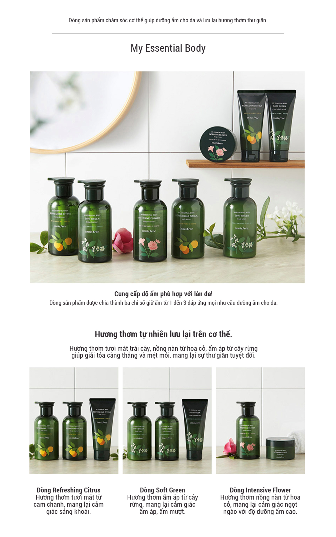 Sữa Dưỡng Thể Hương Cam Chanh Innisfree Essential Citrus Body Lotion (330ml)