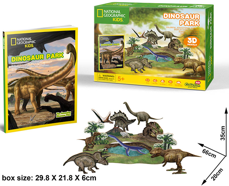 Mô Hình Giấy Cubic Fun Công Viên Khủng Long - DS0973h