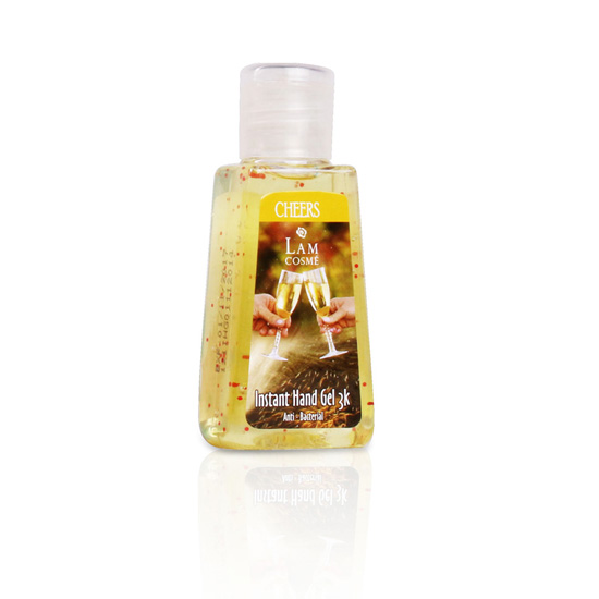Hộp 12 chai Gel rửa tay khô 3k (60ml) Lamcosmé Set Gia đình, Công thức độc quyền 3K ( Không nước, không khăn, không khuẩn)