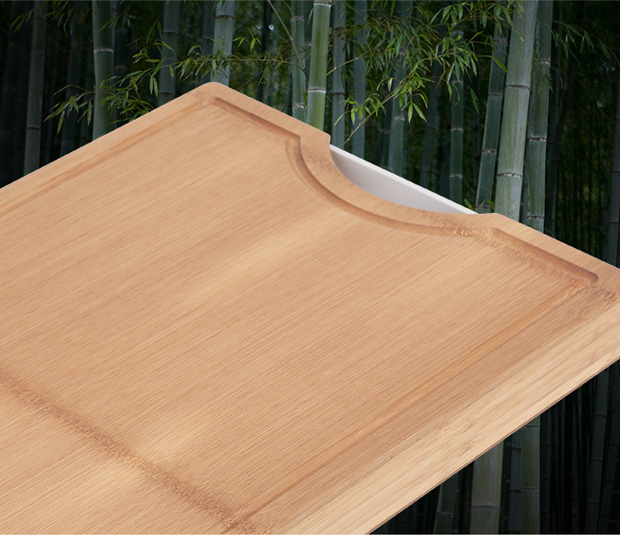 Thớt gỗ tre tự nhiên dày 3cm kích thước 38*26*3cm