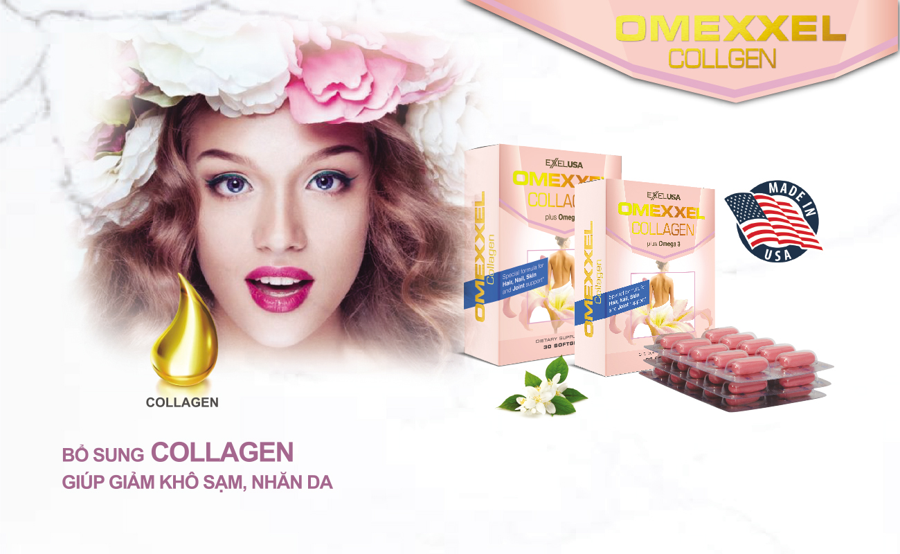 Thực Phẩm Chức Năng Viên Uống Collagen Omexxel 15000mg (30 Viên)