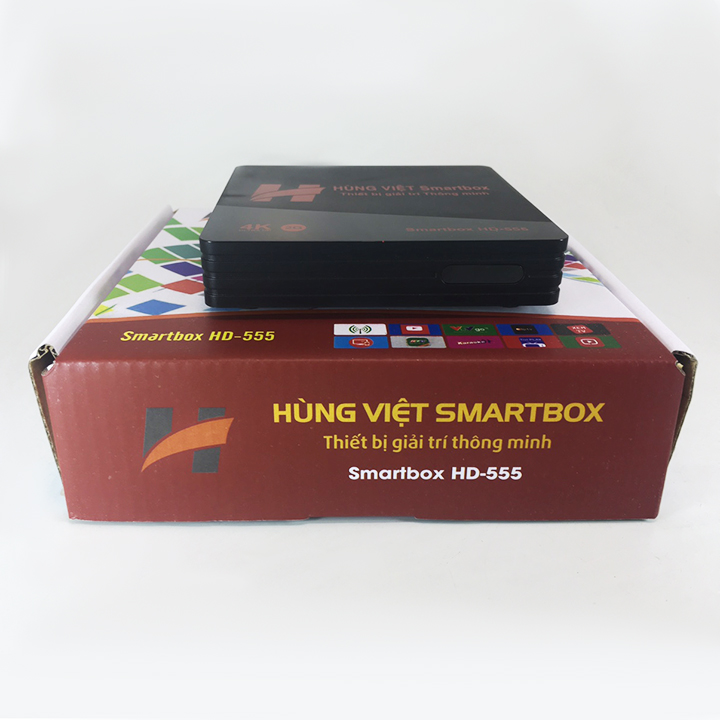 Android TV Box Ram 2G Hùng Việt HD-555 Model 2018 chính hãng