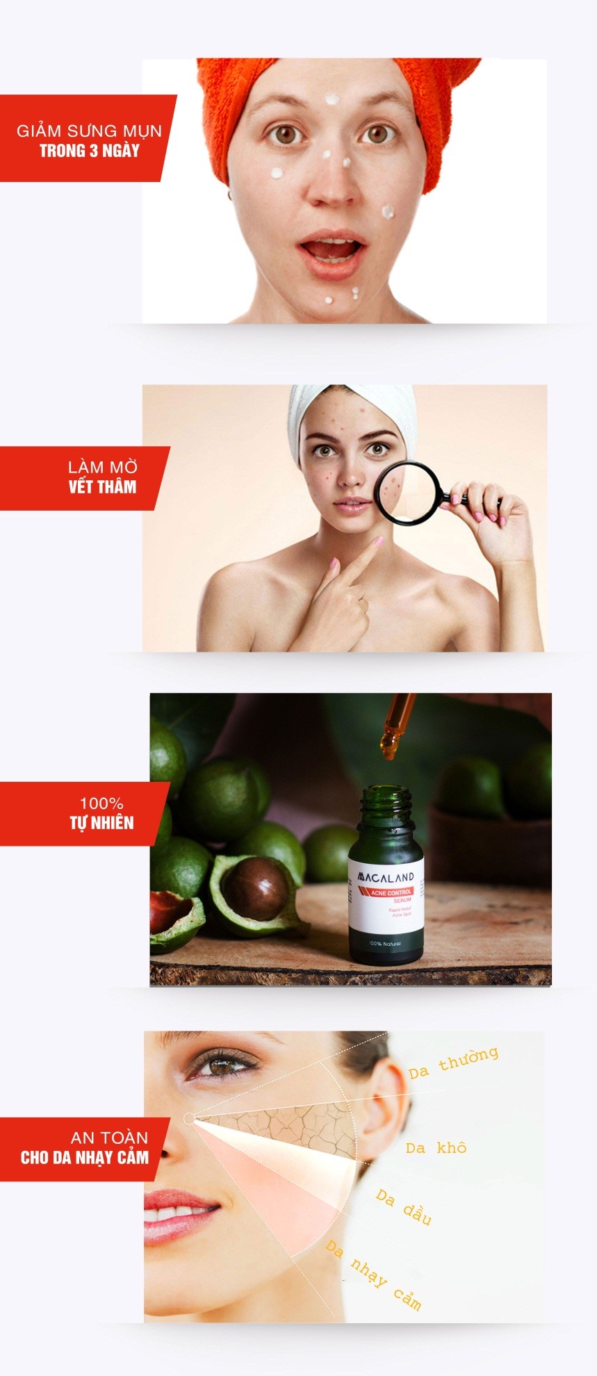 Serum Trị Mụn Từ Hạt Maca Macaland (10ml)