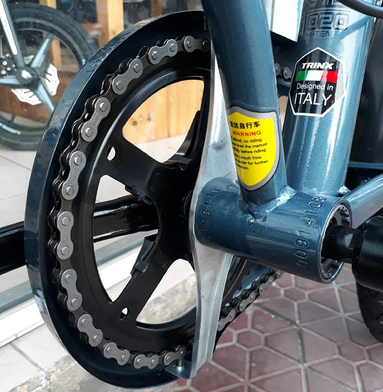 Xe Đạp Gấp LIFE 1.0 2018 (Xám Đen Phối Vàng)