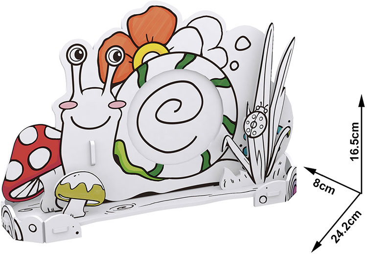 Mô Hình Giấy Cubic Fun Hộp Viết Con Ong Và Khung Hình Ốc Sên P694H