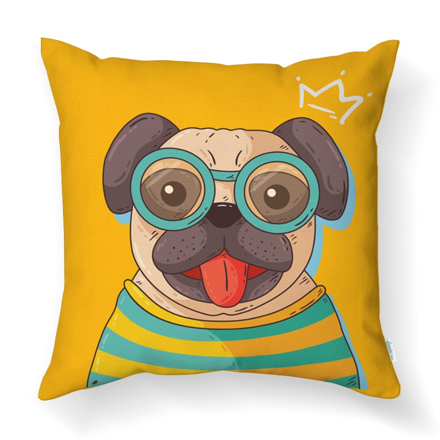 Gối Tựa Trang Trí LOVIN Adorable Dogs GV1007 Vải Canvas Cao Cấp