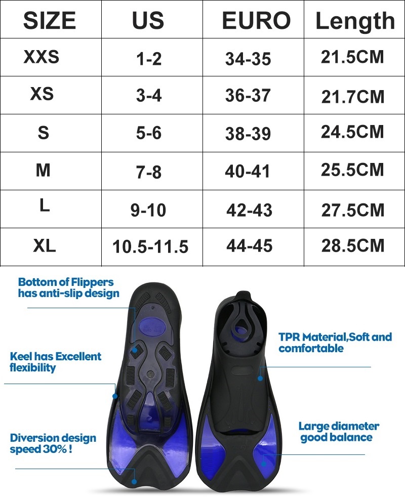 Chân nhái lặn biển AF-680, chân vịt lặn biển, chất liệu silicone ôm chân thoải mái vận động - POKI