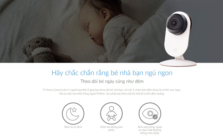 Camera Giám Sát Yi Home 720p Hd Quốc Tế