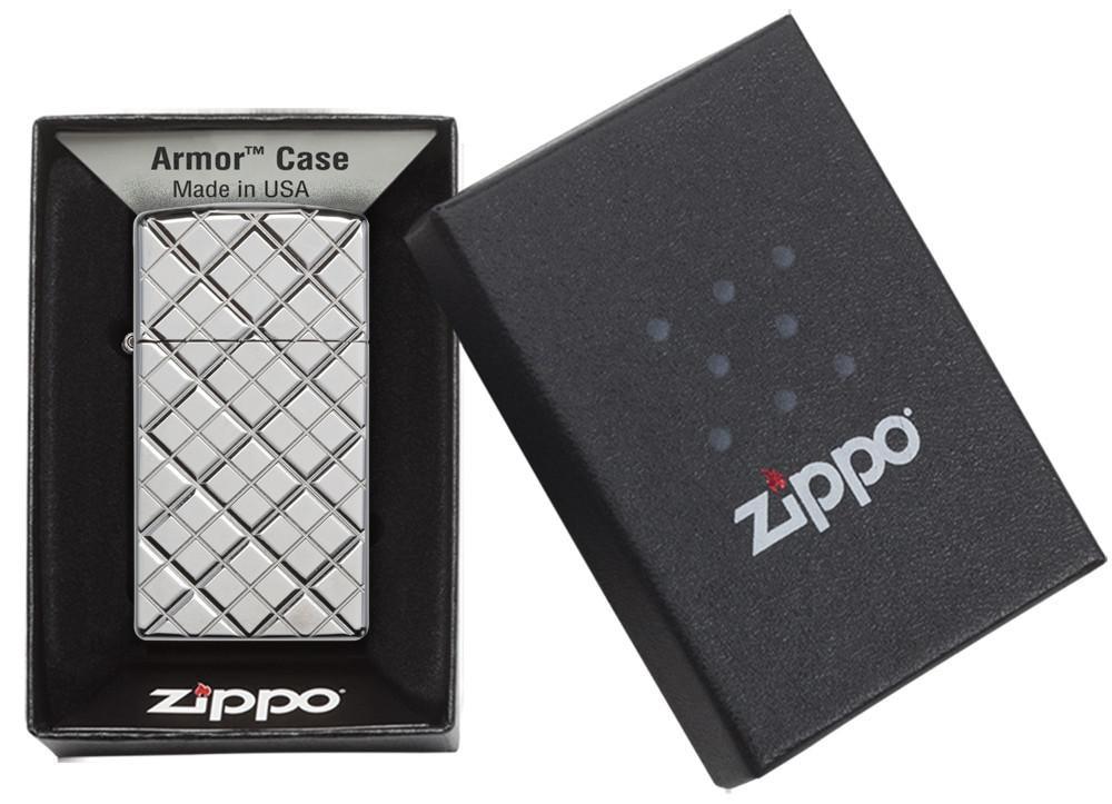 Zippo-Slim-Armor-Elegance-Deep-Carved-High-Polish-Chrome-29186-4