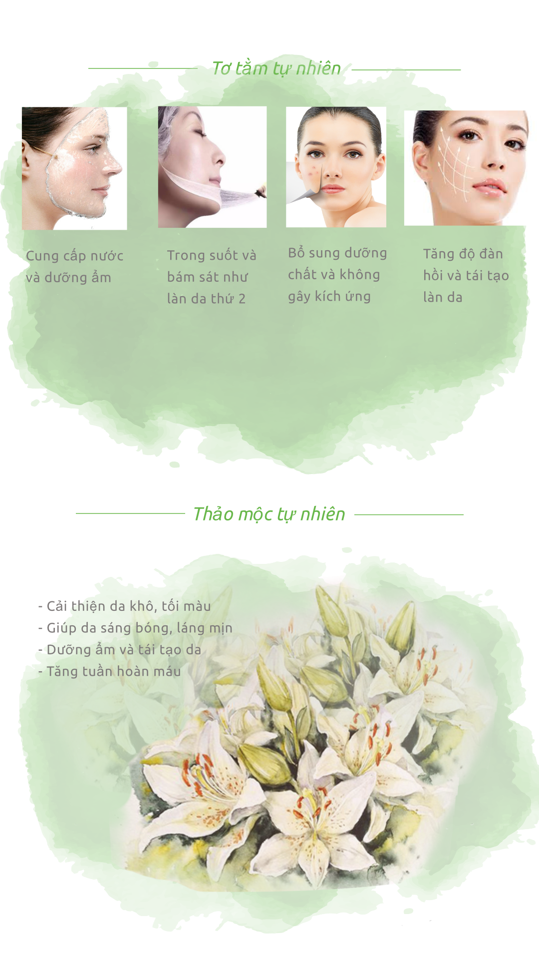 Mặt nạ lụa phục hồi da Hoa Huệ Tây Biboo (1 miếng)