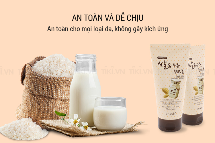 Sữa Rửa Mặt Daytoday Enesti Gạo Và Sữa Tươi (160ml)