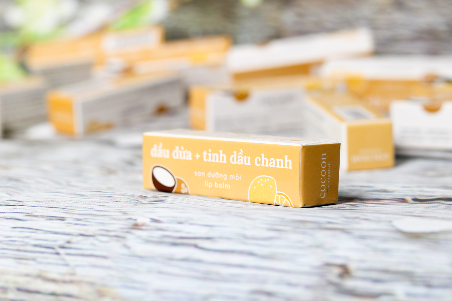 Son dưỡng môi lip balm Cocoon Dầu dừa + tinh chất chanh