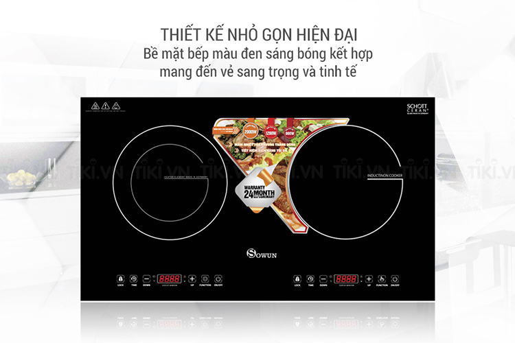 Bếp Từ Hồng Ngoại Kết Hợp Sowun SW 1215 (2200W)