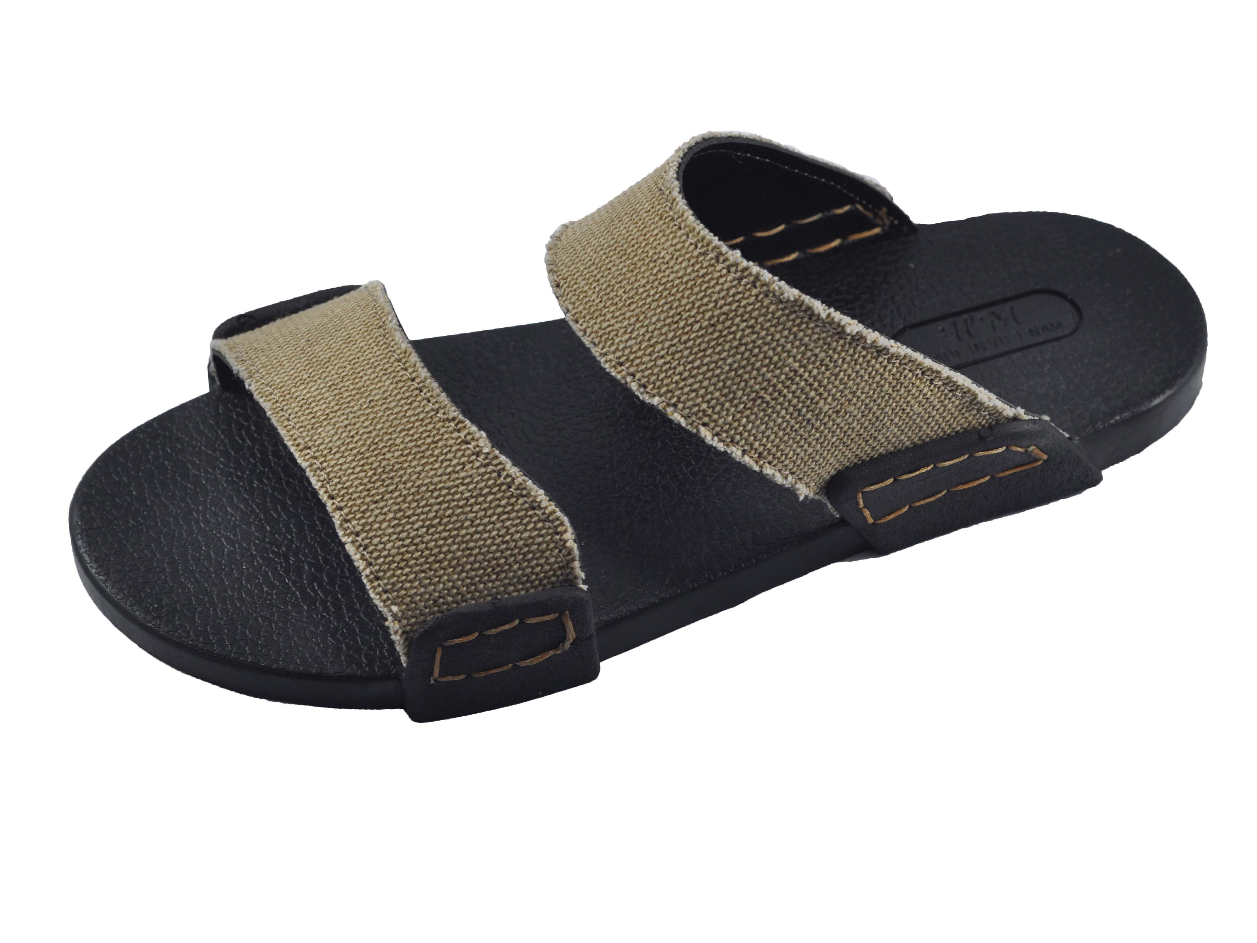 Dép Nam quai vải bố thời trang - TSBC-4C1 ( Vàng mơ)