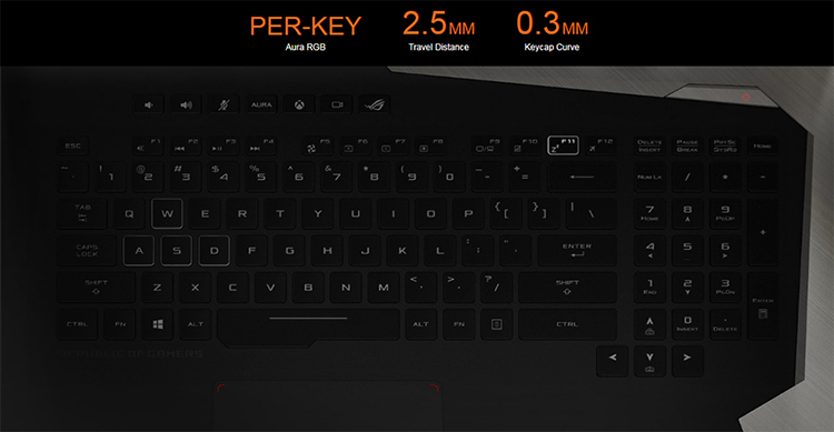 Laptop Gaming Asus ROG Griffin G703GI-E5132T Core i9-8950HK/Win10 (17.3 inch) - Titanium - Hàng Chính Hãng