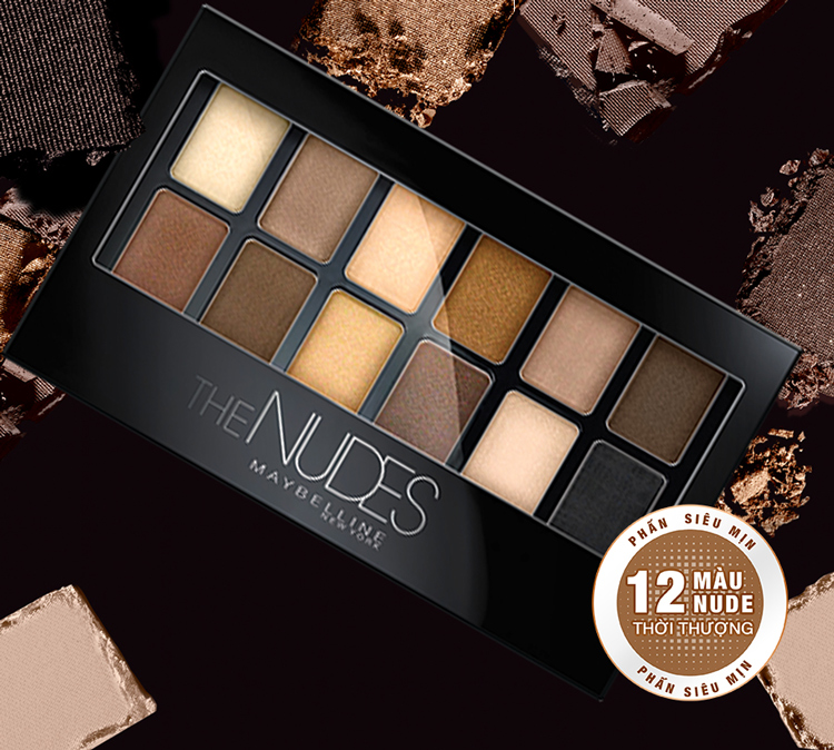 Bảng Màu Mắt Tông Nuy 12 Màu Từ New York Maybelline The Nude Palette
