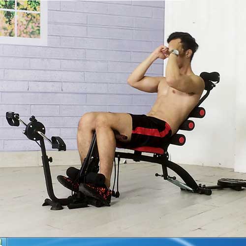 Combo Máy tập cơ bụng đa năng six pack care 2018 + Máy massage xung điện EMS