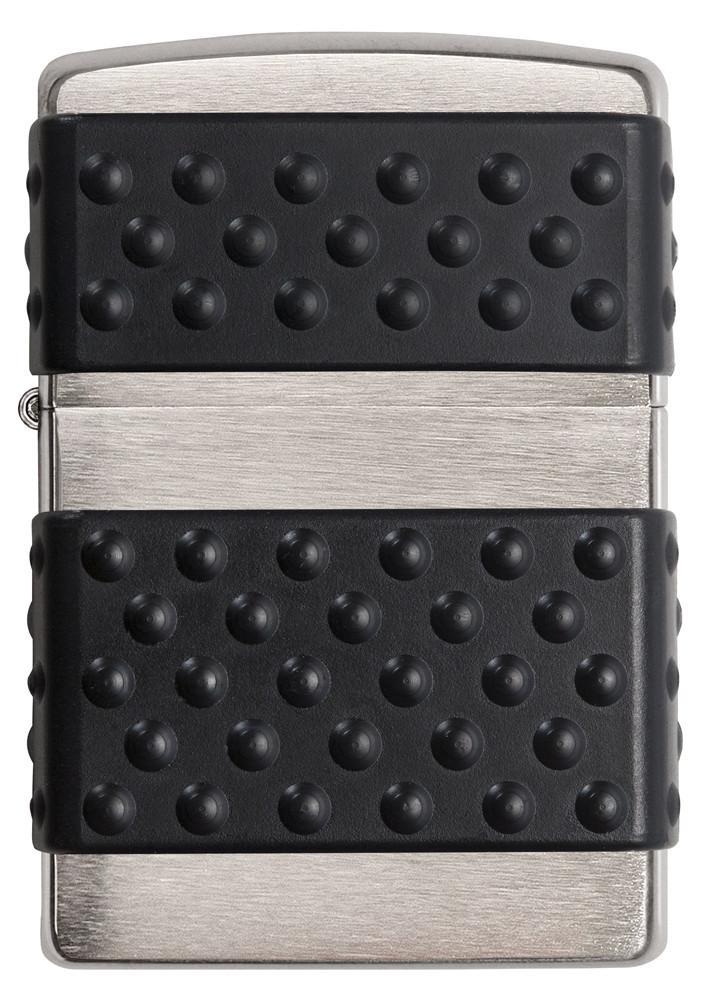 Zippo-Black-Zip-Guard-Brushed-Chrome-200ZP