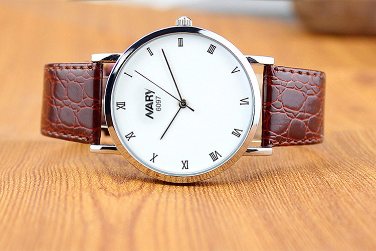 Đồng Hồ Nam Dây Da GE094 (Nâu)