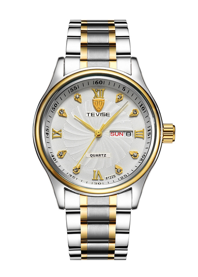 Đồng hồ nam TEVISE dây thép kính tráng sapphire cao cấp JS-8122Q