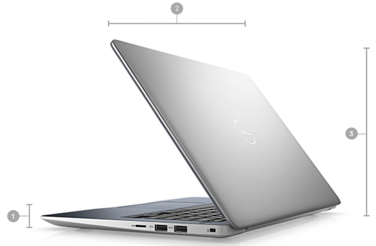 Laptop Dell Vostro V5370 42VN530W01 Core i5-8250U/Win10 (13.3 inch) - Silver - Hàng Chính Hãng
