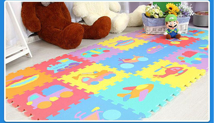 Xếp hình xốp phương tiện giao thông 30*30*1cm (9 miếng)