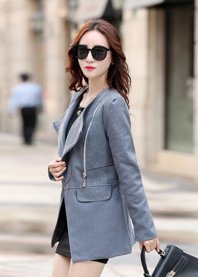 Áo khoác dạ nữ công sở ak03