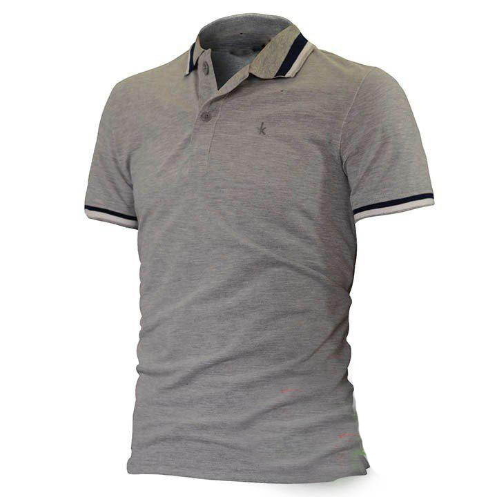 Áo Thun Có Cổ Black Border Nam Tính  ZR1228.(1) Màu Xanh Đen