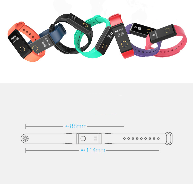 Dây Vòng Tay Thông Minh Lycra Nhiều Màu