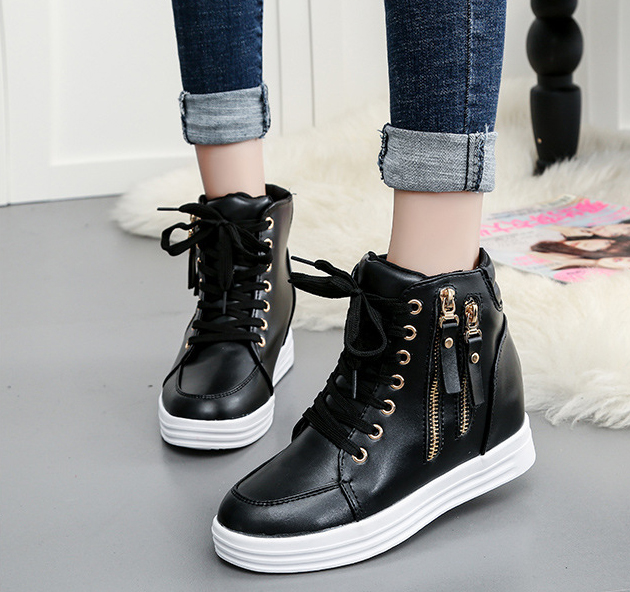 Giày boot nữ cổ cao cá tính BM065D