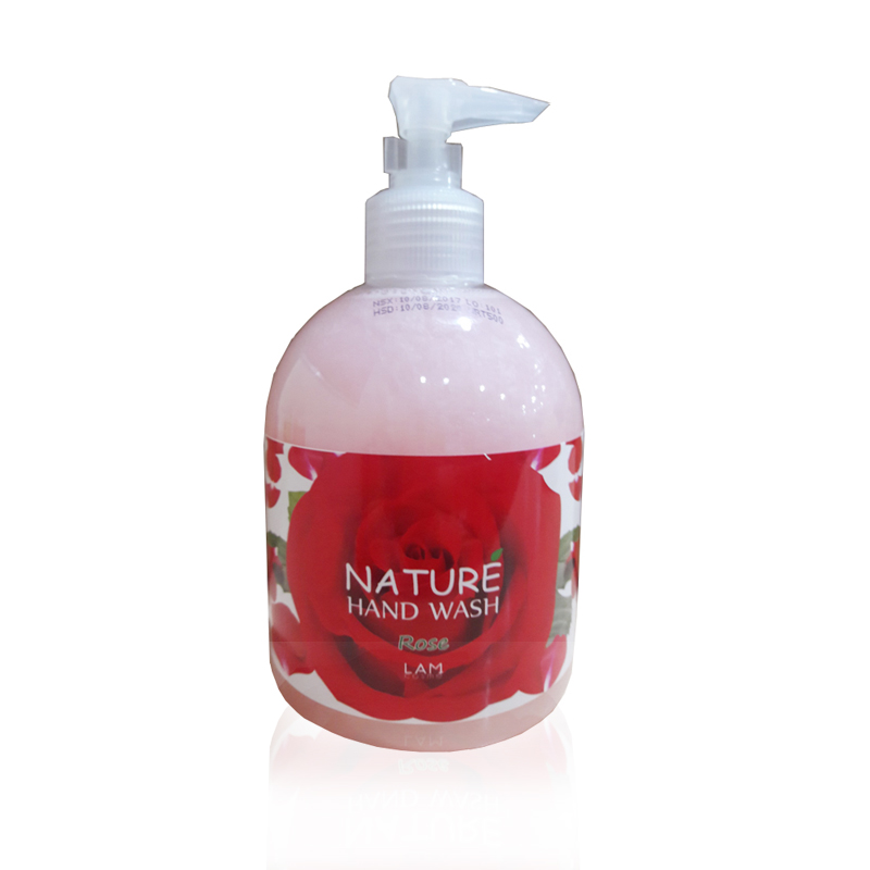 Combo 2 chai nước rửa tay thiên nhiên Lamcosmé (500ml) Hương Hoa Hồng diệt khuẩn hơn 99%. Tặng Gel rửa tay khô 3K