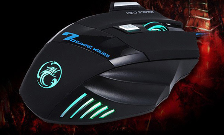 Chuột Chơi Game Có Dây Imice X7 2400DPI LED 7 Phím (Đen) - Hàng Chính Hãng