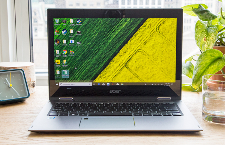 Laptop Acer Spin 5 SP513-52N-556V NX.GR7SV.004 Core i5-8250U/Win10 (13.3 inch) (Grey) - Hàng Chính Hãng