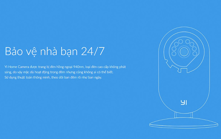 Camera Giám Sát Yi Home 720p Hd Quốc Tế
