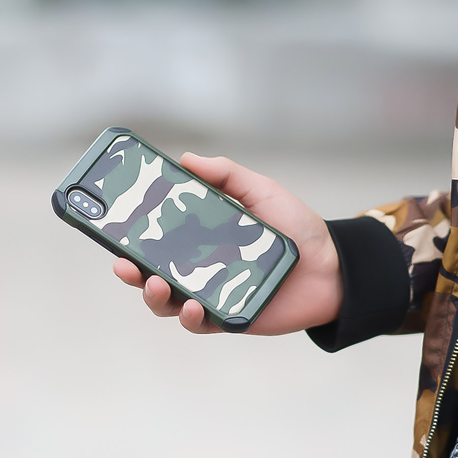 Ốp Lưng Quân Đội Urban Camo Series Cho iPhone X (Hoạ Tiết Quân Đội)