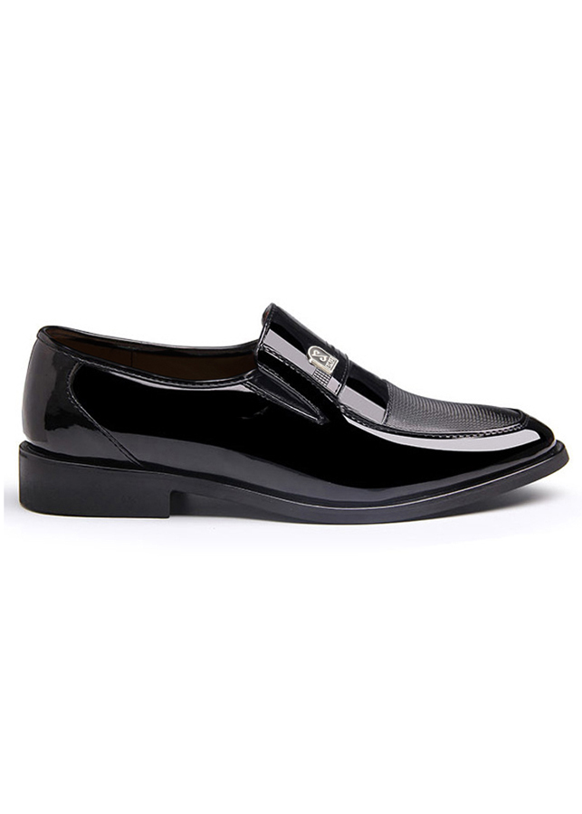  Giày Tây Da Nam Kiểu Xỏ Zapas GT004 (Đen)
