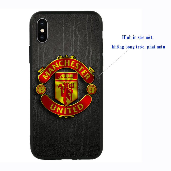 Ốp lưng viền TPU cao cấp cho Iphone X - Clb Mu