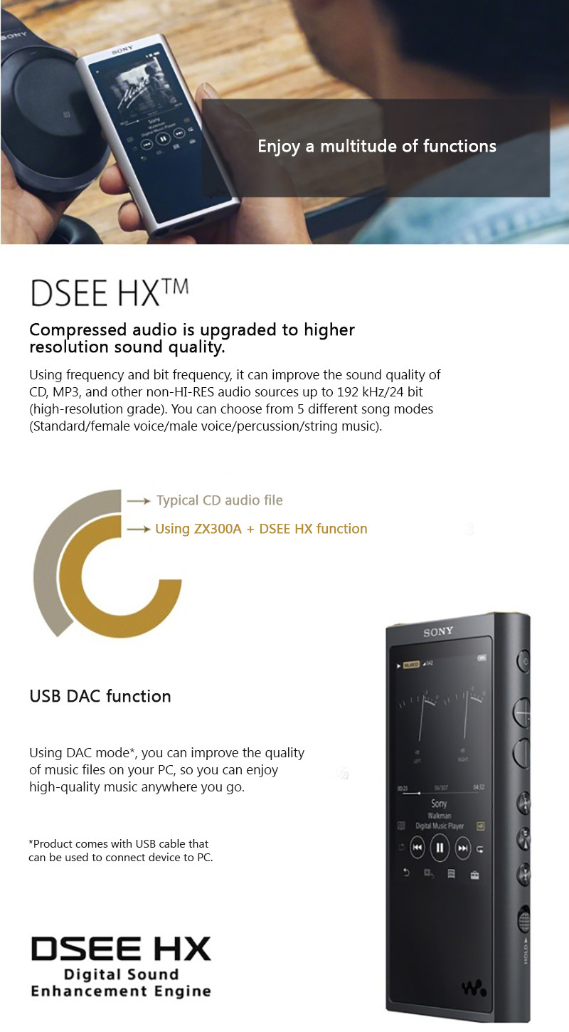 Máy Nghe Nhạc Sony NW-ZX300A