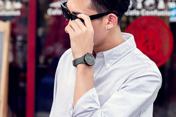 Đồng Hồ Nam Dây Da Citizen BM7375-18H - Xám